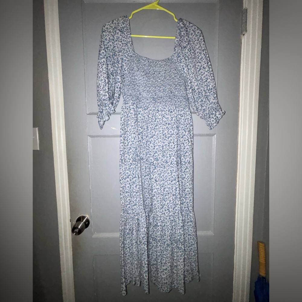 Madewell elbow slee dress.